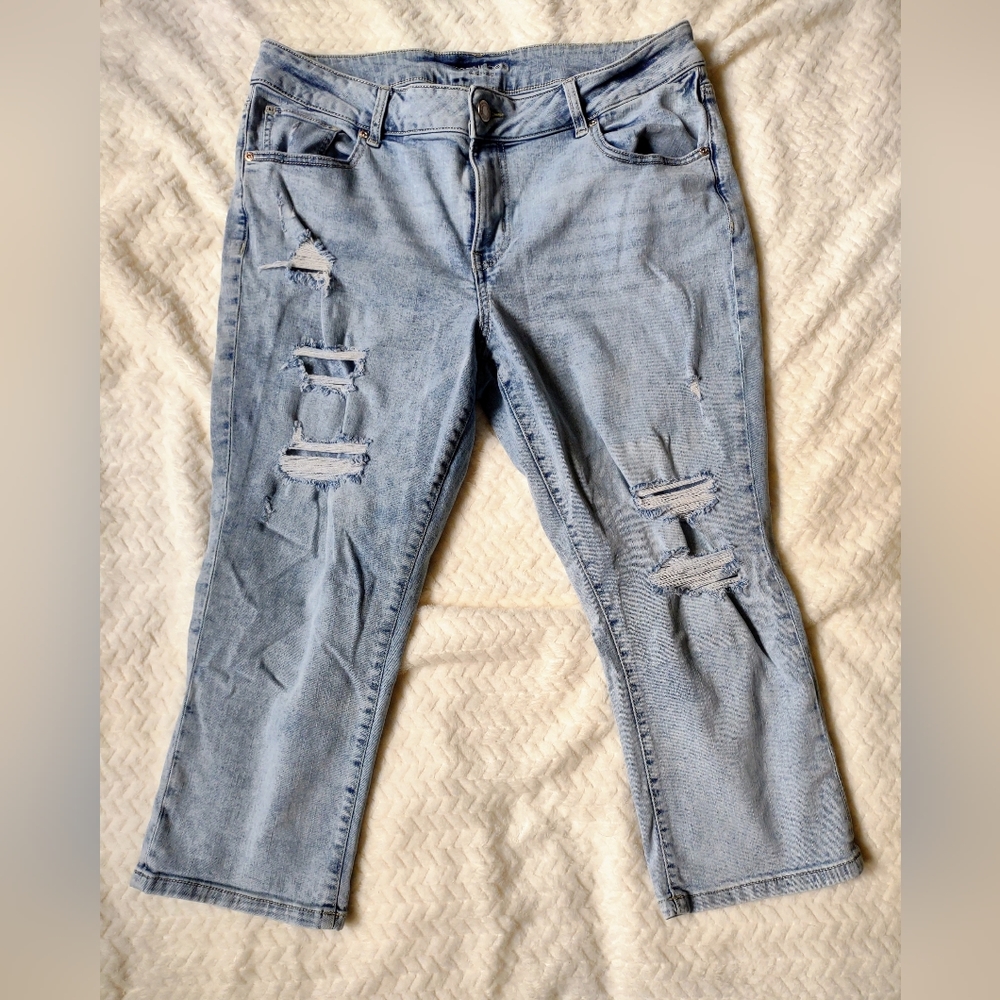 Maurices denim capris